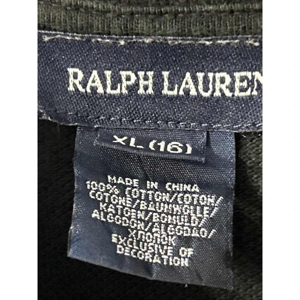 RARE Girls Ralph Lauren Polo Shirt Dress  Equestrian Horse Bridle Graphics Sz 16